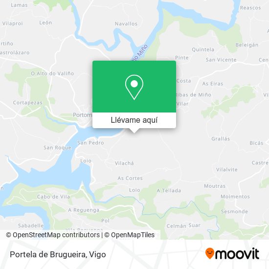 Mapa Portela de Brugueira