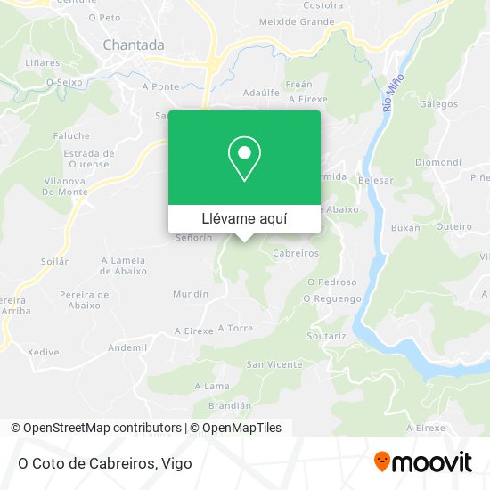 Mapa O Coto de Cabreiros