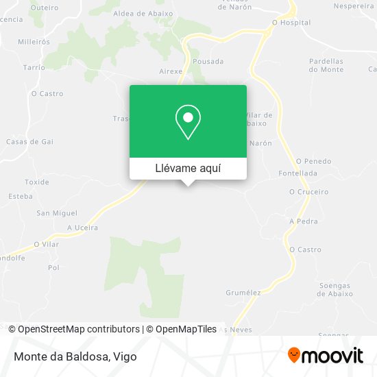 Mapa Monte da Baldosa