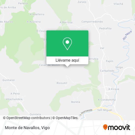 Mapa Monte de Navallos