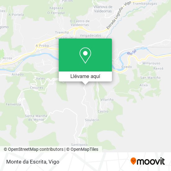 Mapa Monte da Escrita