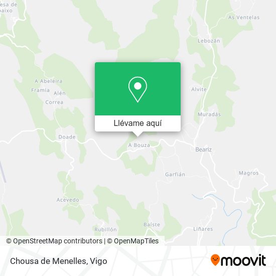 Mapa Chousa de Menelles