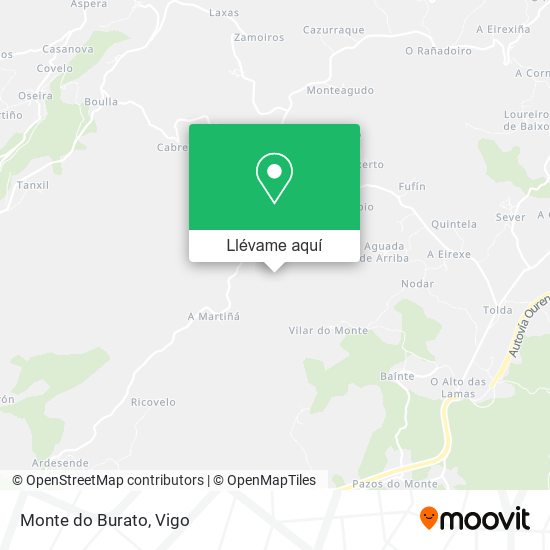 Mapa Monte do Burato