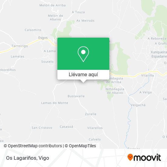 Mapa Os Lagariños