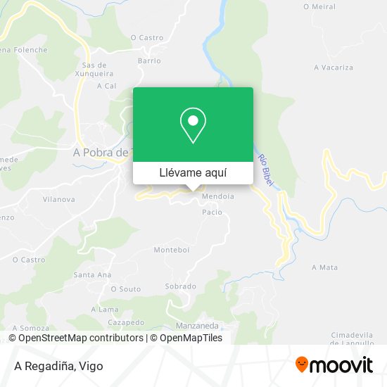 Mapa A Regadiña