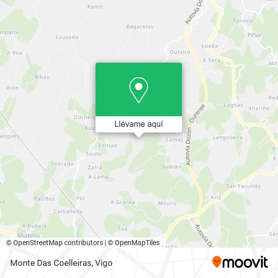 Mapa Monte Das Coelleiras