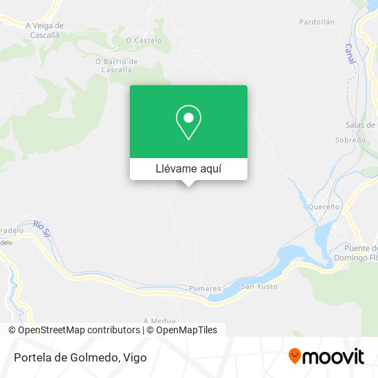 Mapa Portela de Golmedo