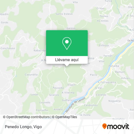 Mapa Penedo Longo