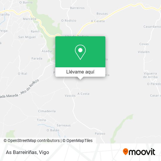 Mapa As Barreiriñas