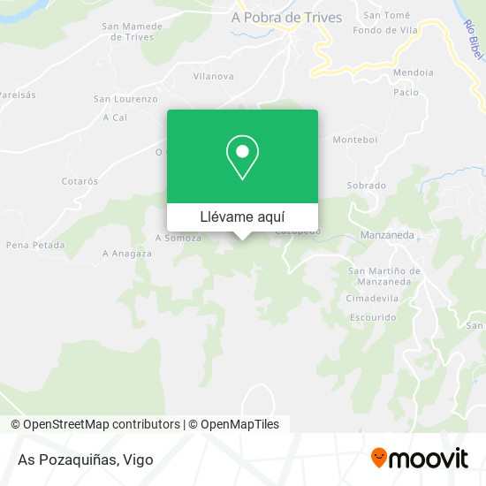 Mapa As Pozaquiñas