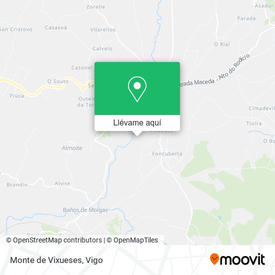 Mapa Monte de Vixueses