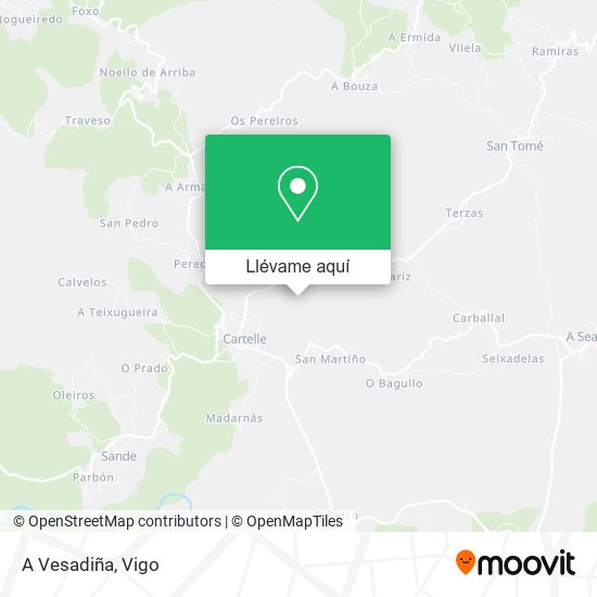 Mapa A Vesadiña