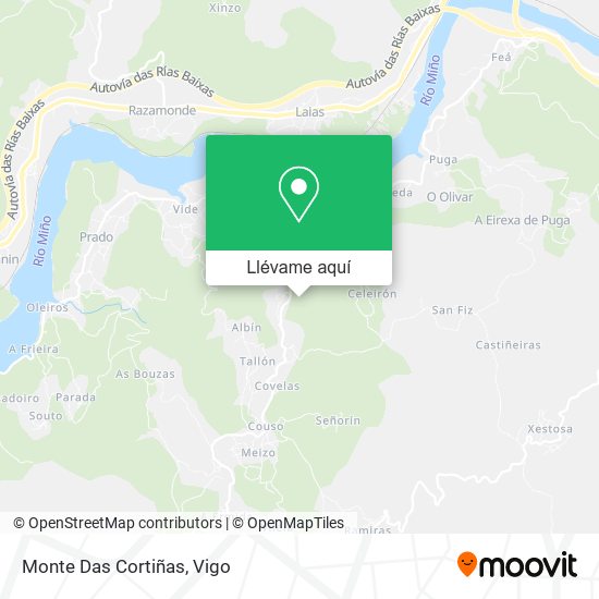 Mapa Monte Das Cortiñas