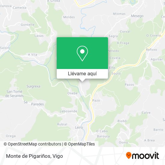 Mapa Monte de Pigariños