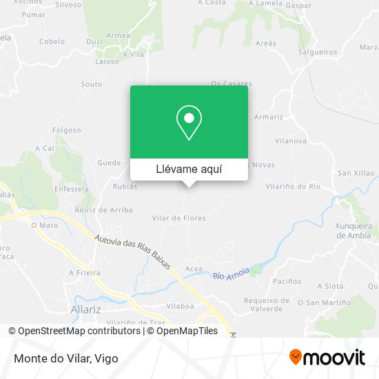 Mapa Monte do Vilar