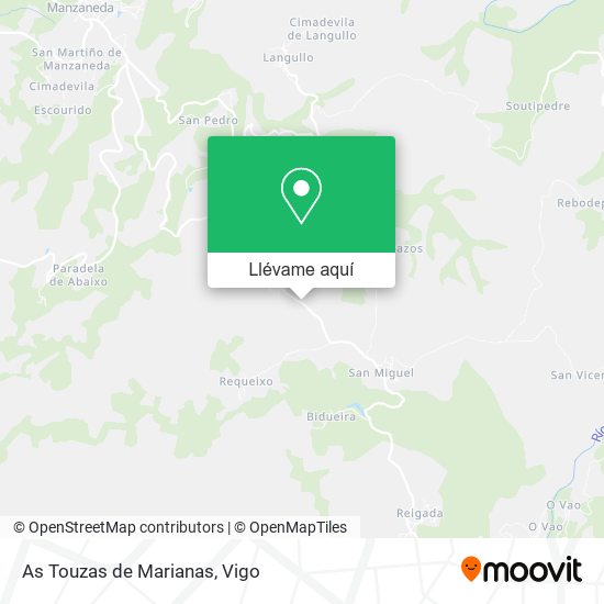 Mapa As Touzas de Marianas