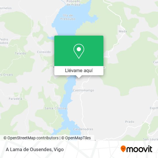 Mapa A Lama de Ousendes