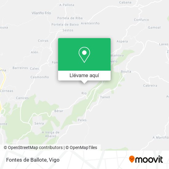 Mapa Fontes de Ballote