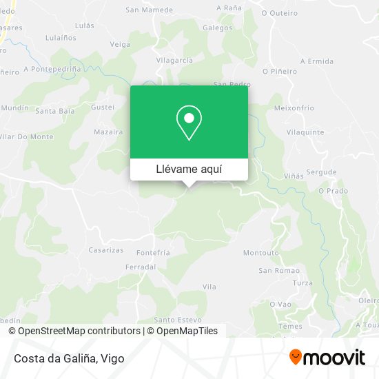 Mapa Costa da Galiña
