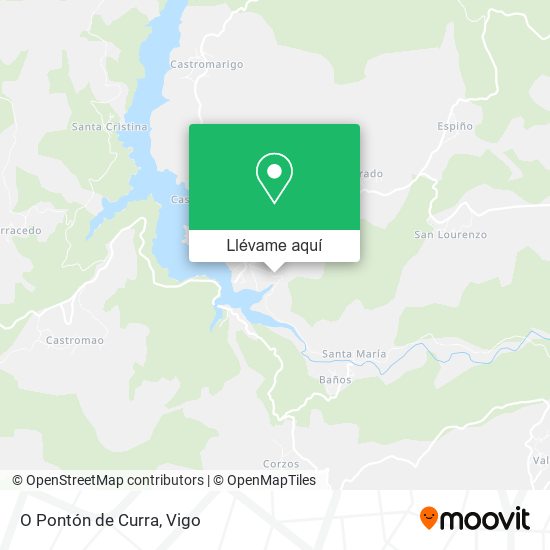 Mapa O Pontón de Curra