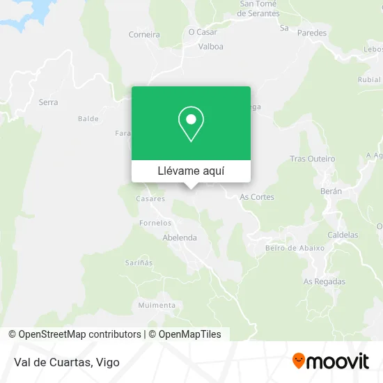 Mapa Val de Cuartas