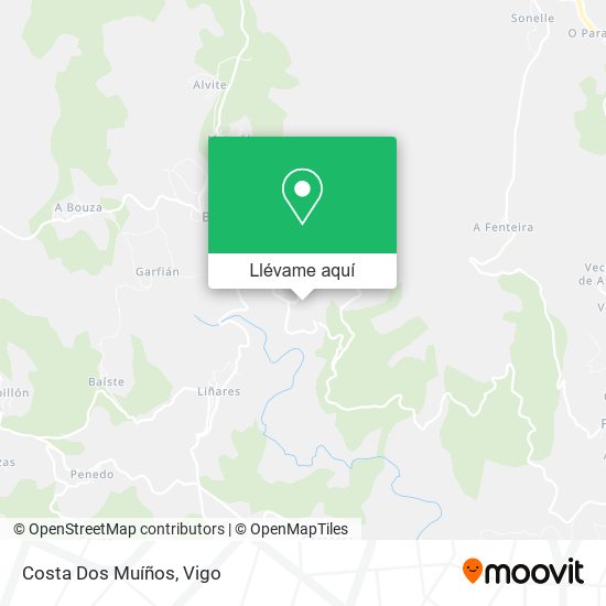 Mapa Costa Dos Muíños