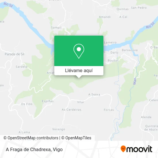 Mapa A Fraga de Chadrexa