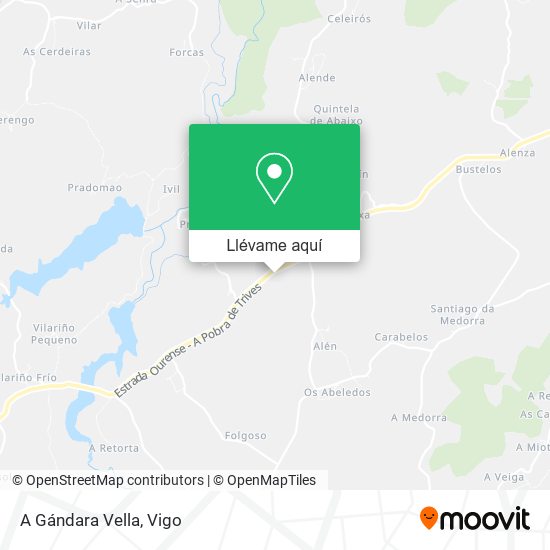 Mapa A Gándara Vella