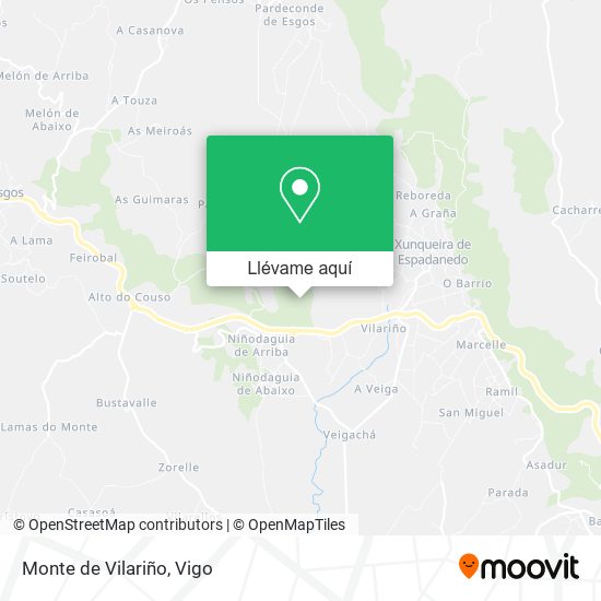 Mapa Monte de Vilariño
