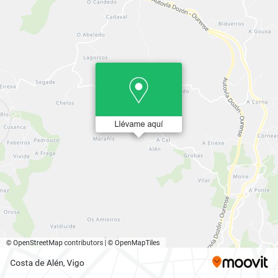 Mapa Costa de Alén