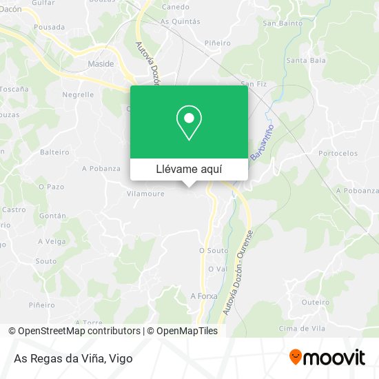 Mapa As Regas da Viña
