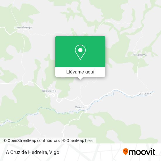 Mapa A Cruz de Hedreira