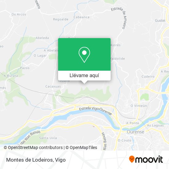 Mapa Montes de Lodeiros