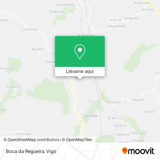 Mapa Boca da Regueira
