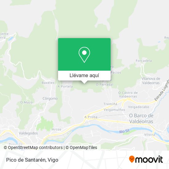 Mapa Pico de Santarén