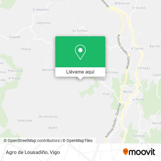 Mapa Agro de Lousadiño