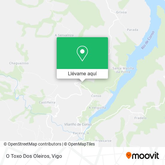 Mapa O Toxo Dos Oleiros