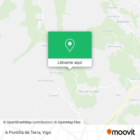 Mapa A Pontiña de Terra