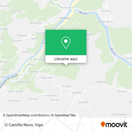 Mapa O Camiño Novo