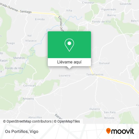 Mapa Os Portiños