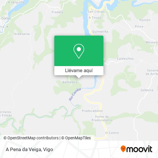 Mapa A Pena da Veiga
