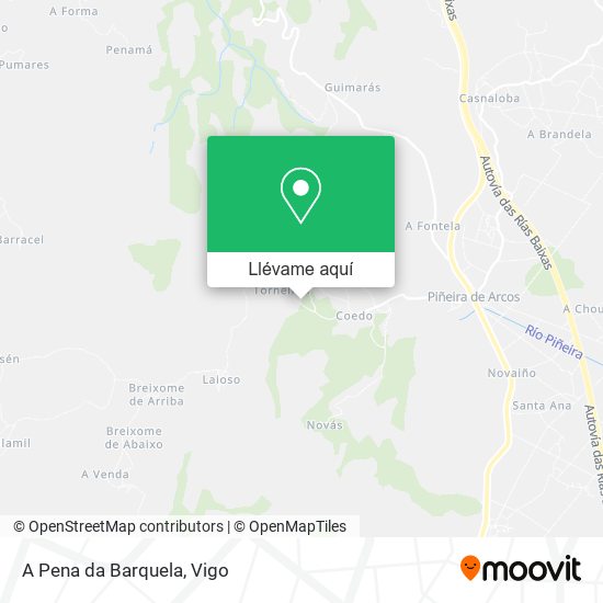Mapa A Pena da Barquela