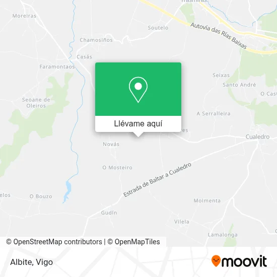 Mapa Albite
