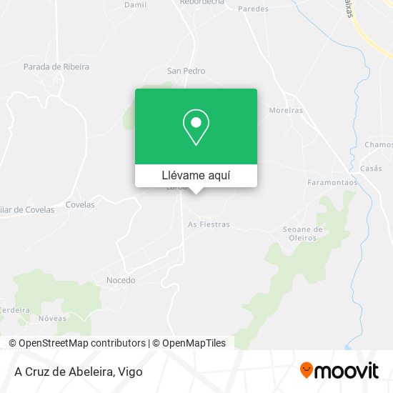 Mapa A Cruz de Abeleira