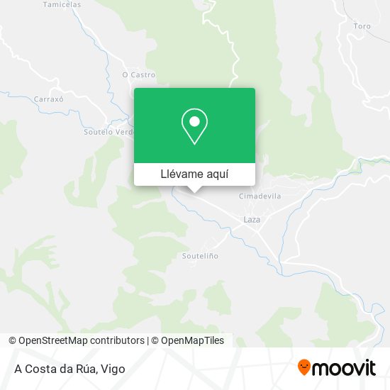 Mapa A Costa da Rúa