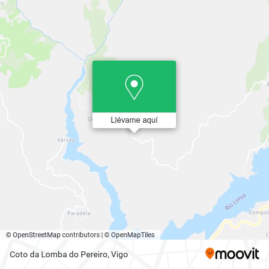 Mapa Coto da Lomba do Pereiro