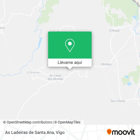 Mapa As Ladeiras de Santa Ana