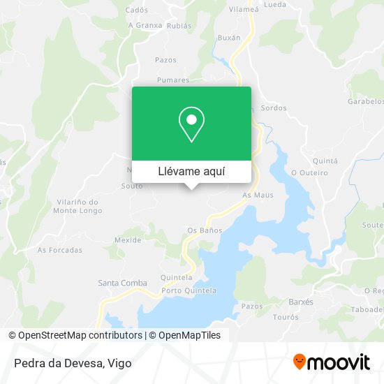 Mapa Pedra da Devesa