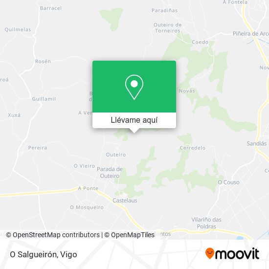 Mapa O Salgueirón