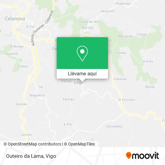 Mapa Outeiro da Lama